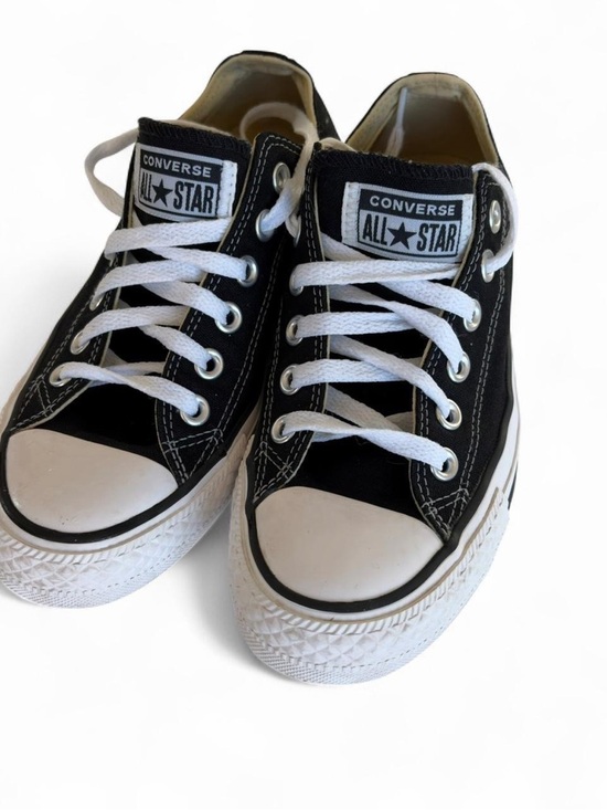 Converse Shoes - Converse Black and White Low Top Classic Chuck Taylor Sneakers 6.5